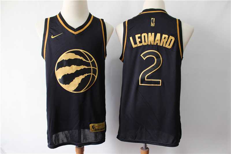 Raptors 2 Kawhi Leonard Black Gold Nike Swingman Jersey,We sell and wholesale Raptors 2 Kawhi Leonard Black Gold Nike Swingman Jersey on line form chian!